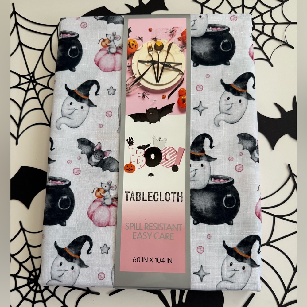 Spooktacular Cute Halloween Tablecloth